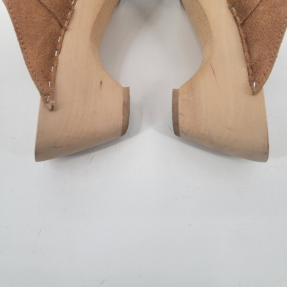 Maguba Swedish Berkeley Husband Clogs Size 41 Camel Tan Leather Boho Minimalist - Picture 13 of 16